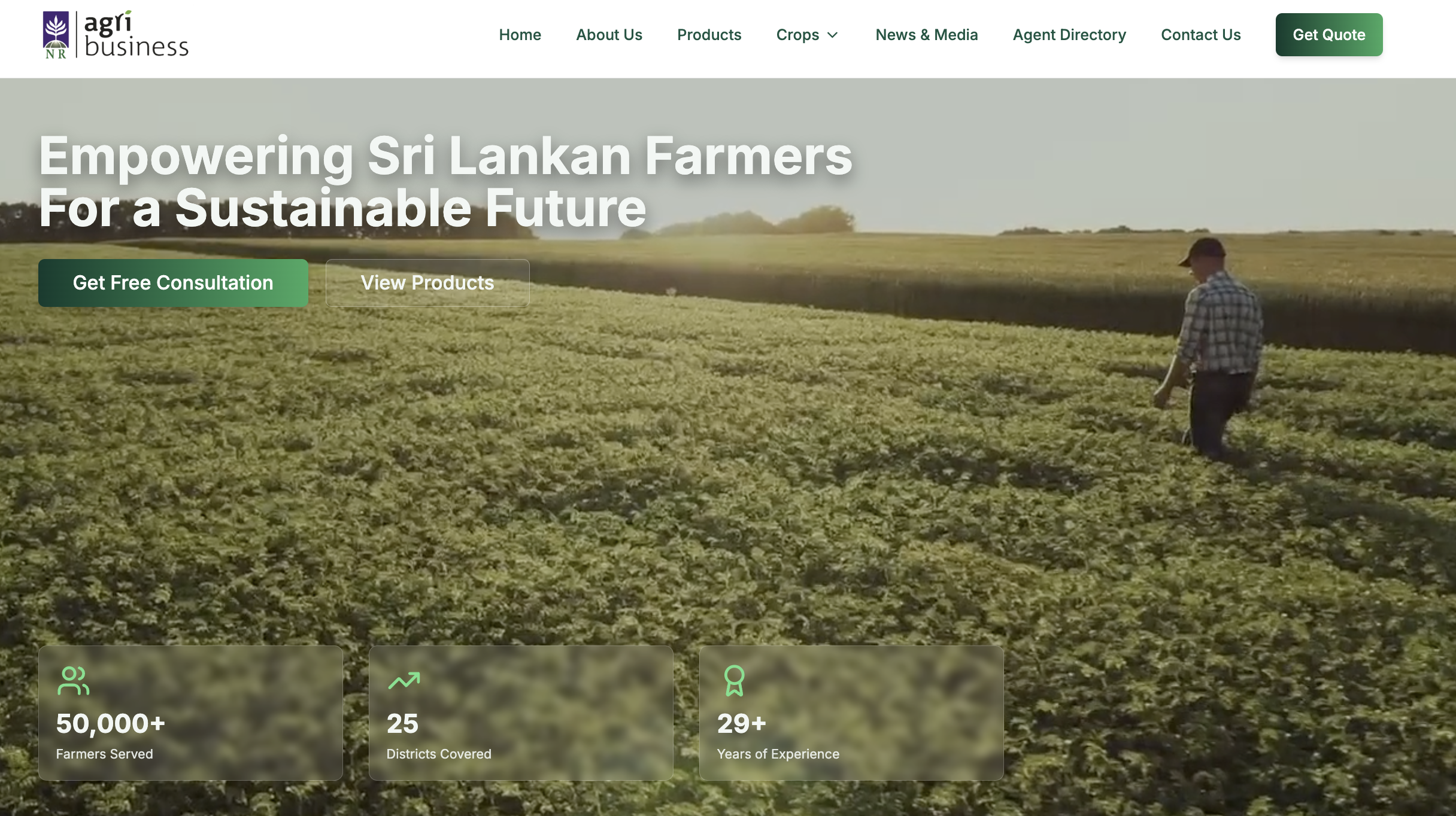 NR Agribusiness Website