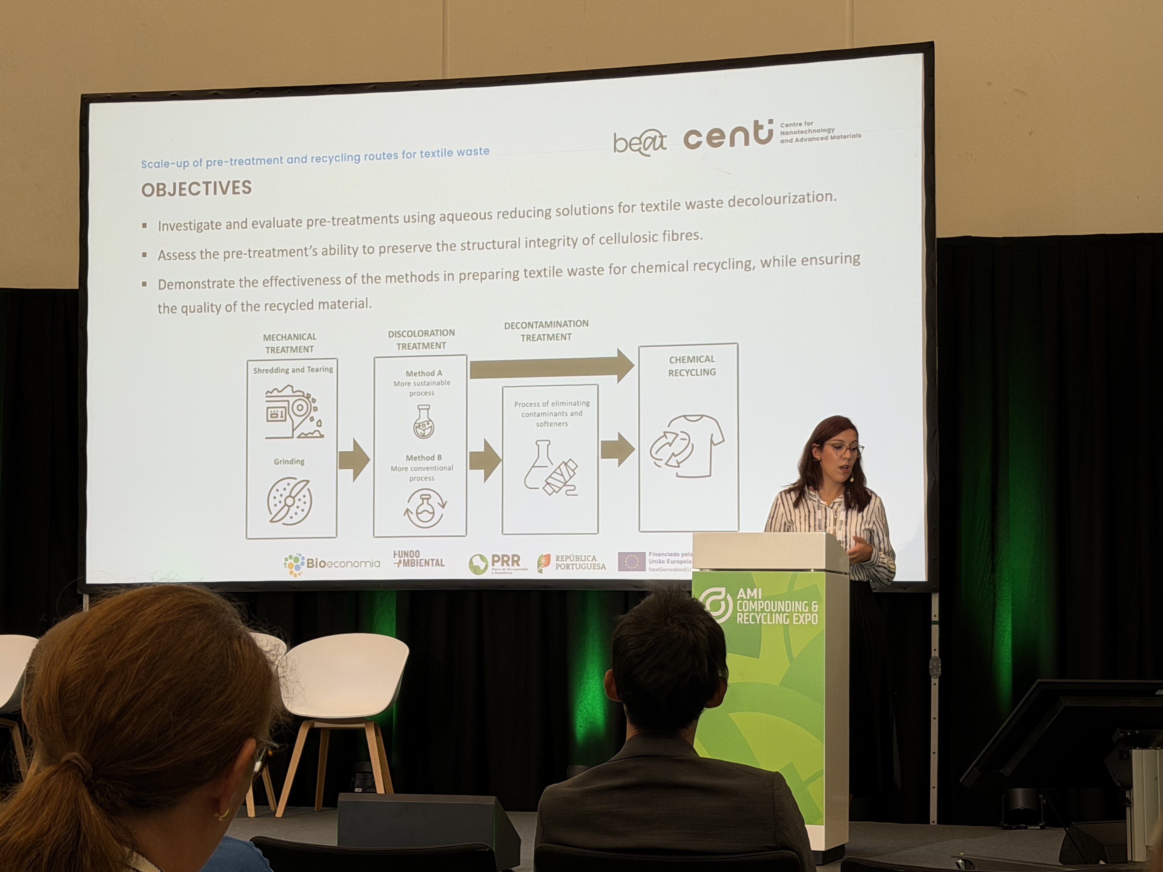 AMI 2026 presentation on pre-treatment and recycling routes for textile waste
